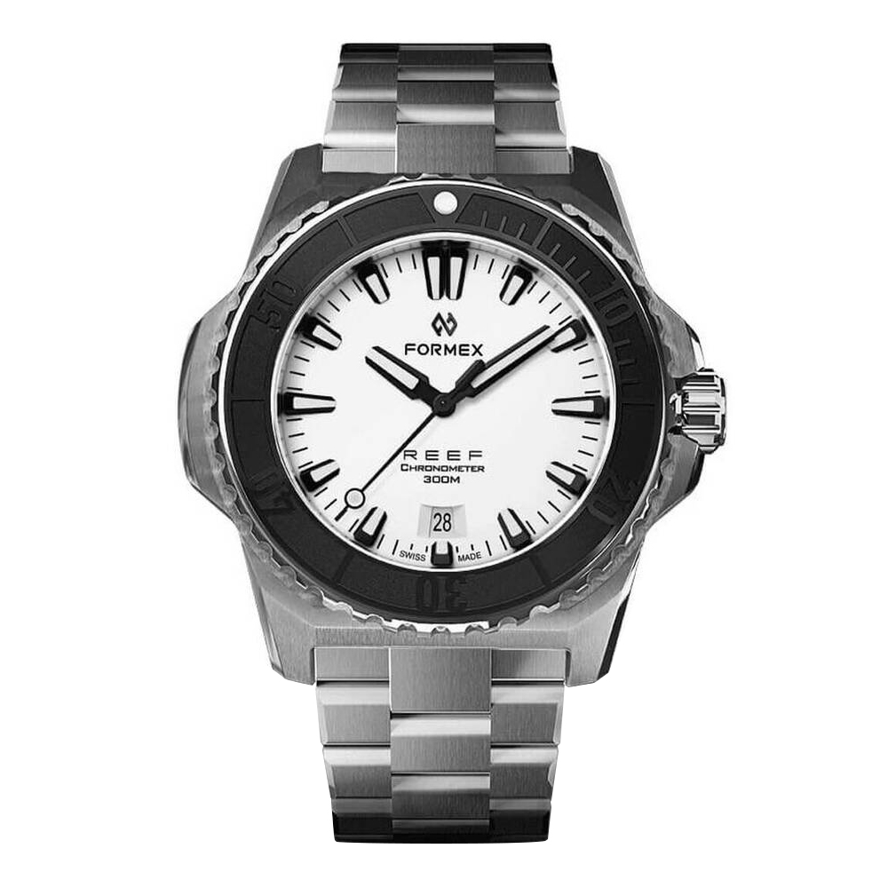 FORMEX REEF 42mm Bracelet WHITE（ベゼル着脱可能タイプ） – Chrono 