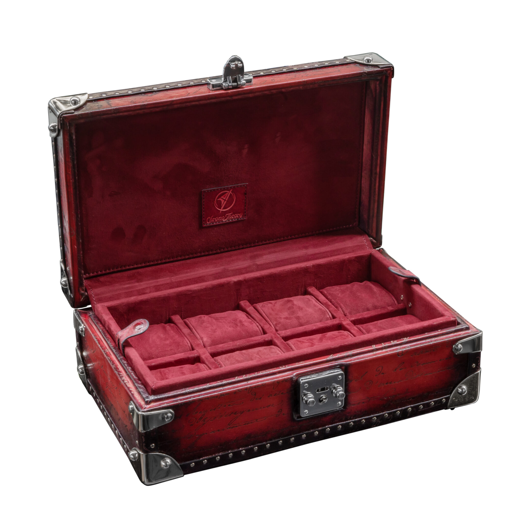 BOSPHORUS LEATHER WATCH CASE 8 SCRIPTO PATINA RED Chrono Theory クロノセオリー