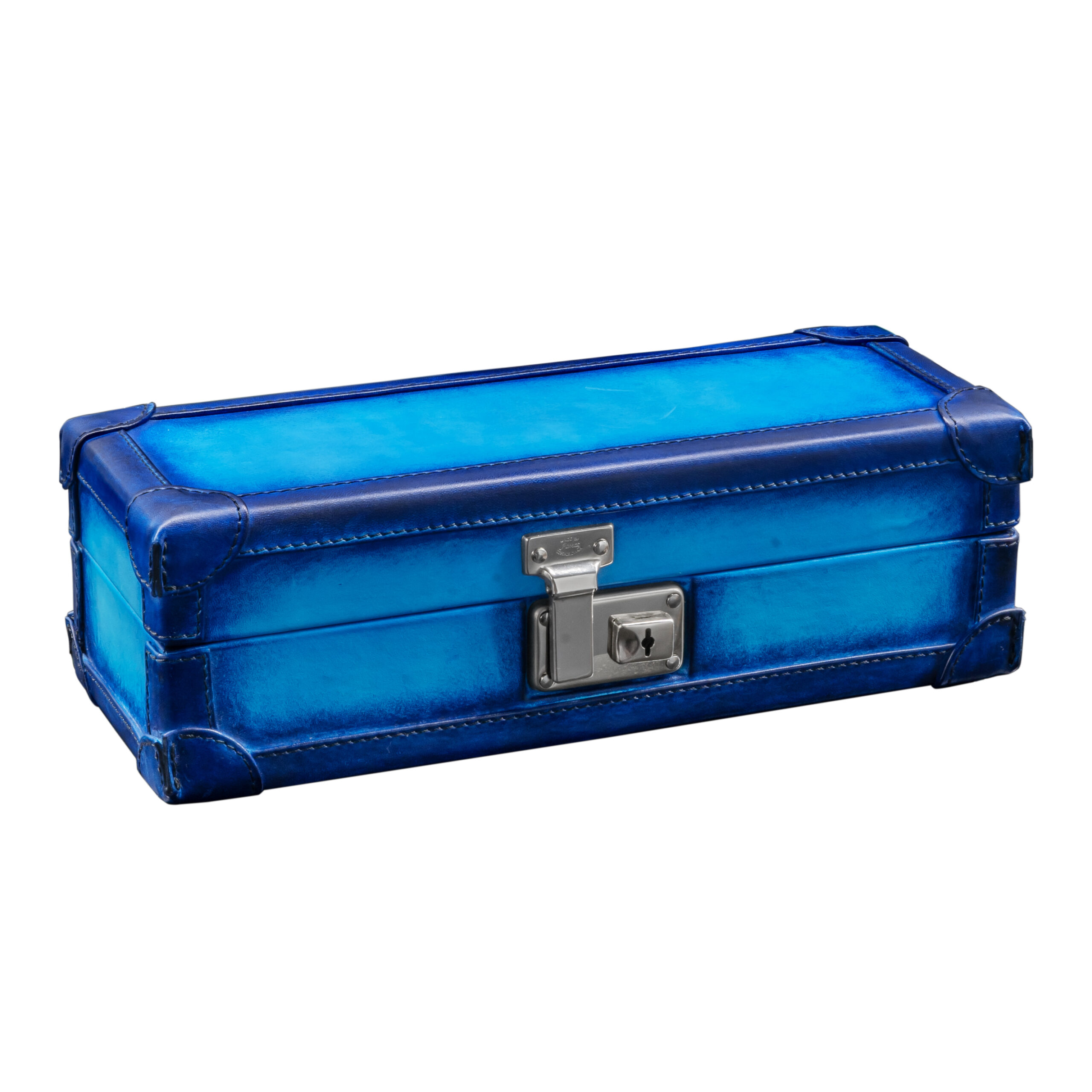 BOSPHORUS LEATHER WATCH CASE 4 PATINA SKY BLUE – Chrono Theory 