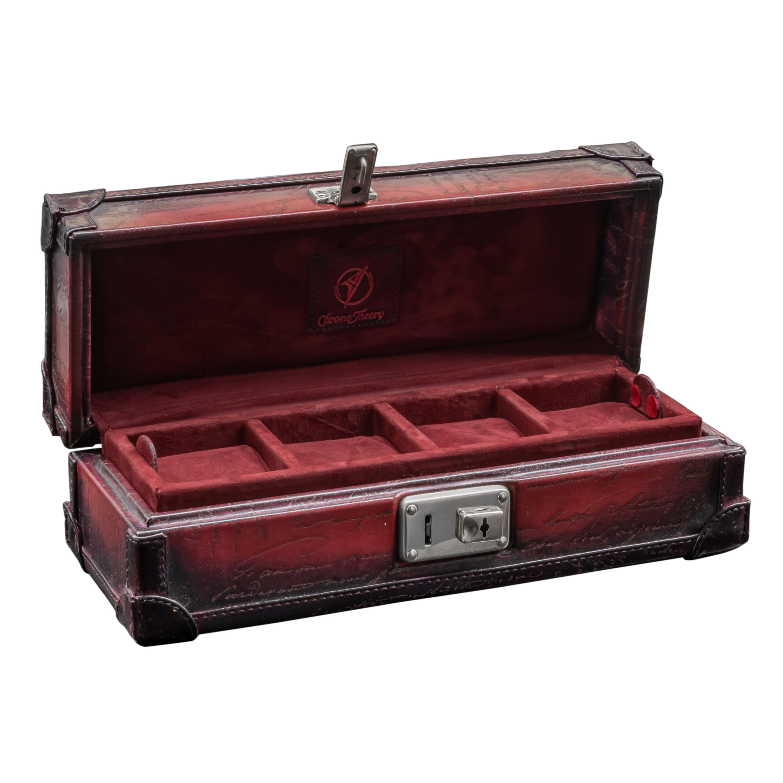 BOSPHORUS LEATHER WATCH CASE 4 SCRIPTO PATINA RED – Chrono Theory 