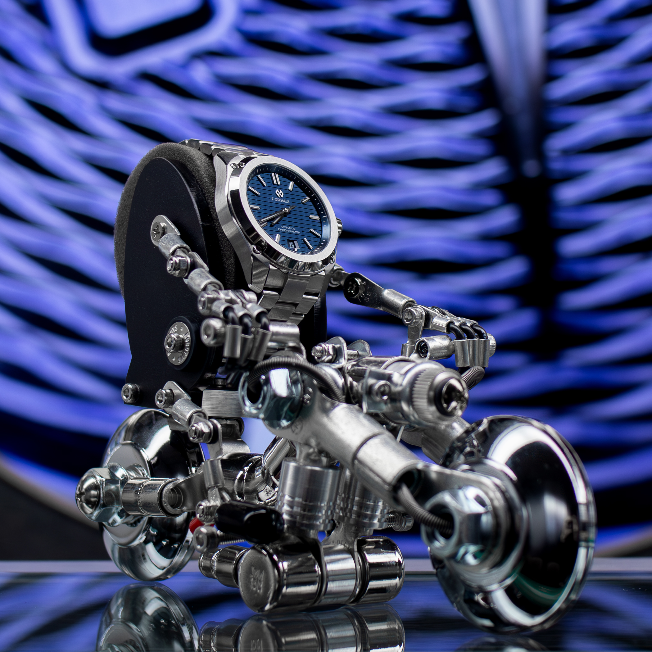 ROBOTOYS BIKE WATCH STAND SILVER WHEEL – Chrono Theory – クロノ 