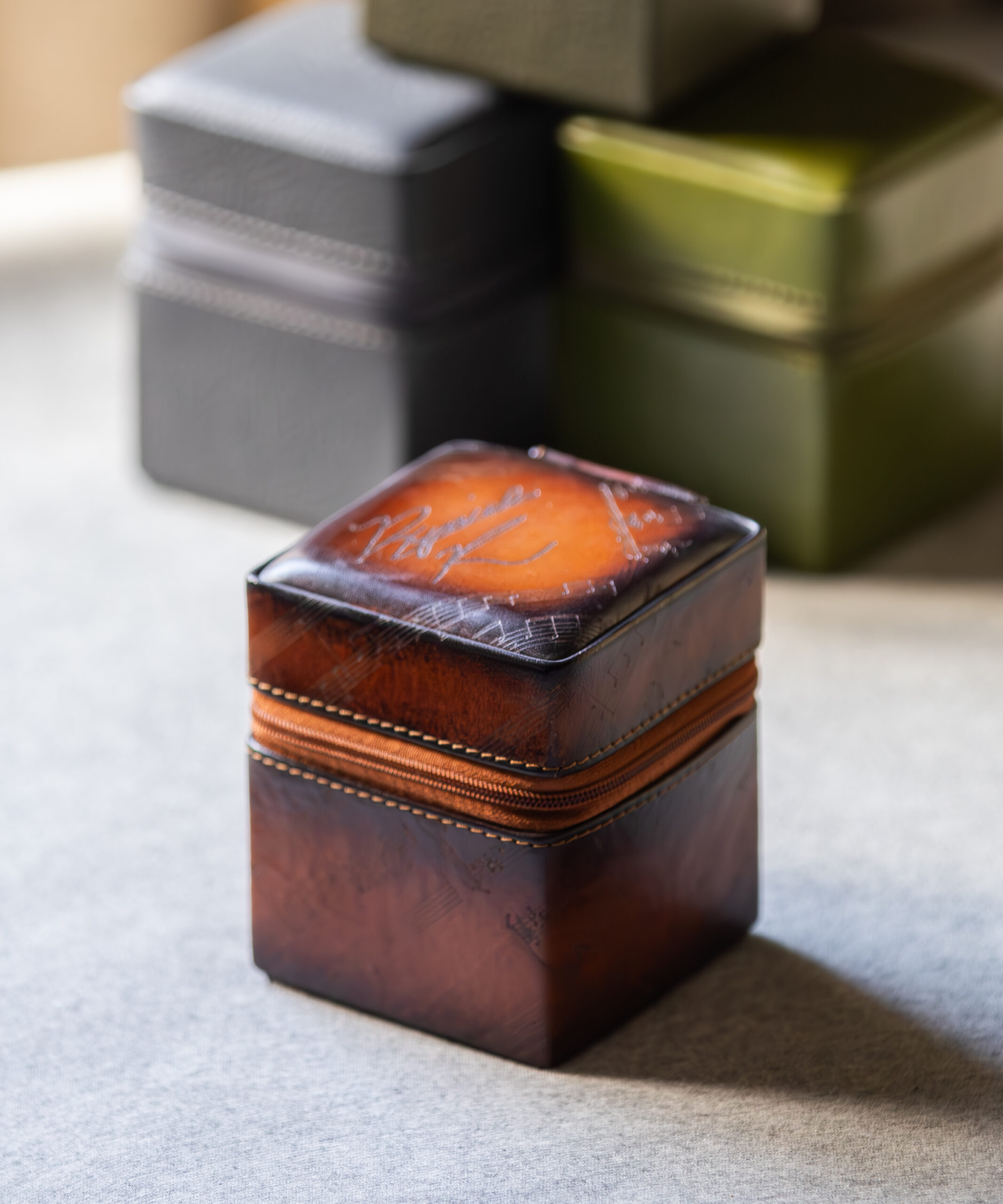 Bosphorus Leather 河村隆一コラボ 高級腕時計ケース1本 希少品 メンズ 