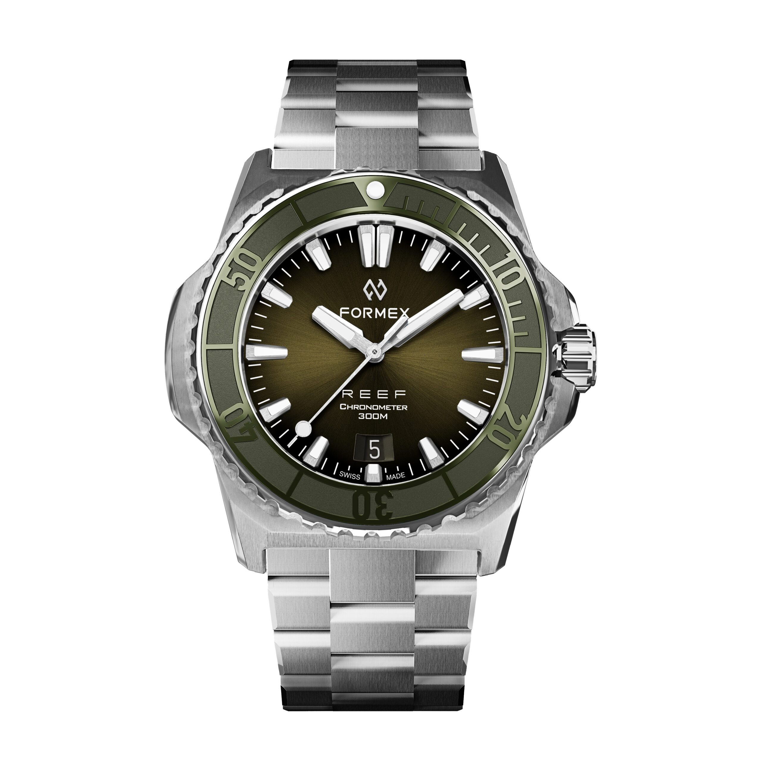 FORMEX REEF 39.5mm Bracelet GREEN – Chrono Theory – クロノセオリー