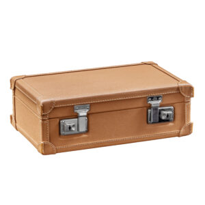 BOSPHORUS LEATHER WATCH CASE 8 SAFFIANO CAMEL 2 LOCK [INNER COVER]